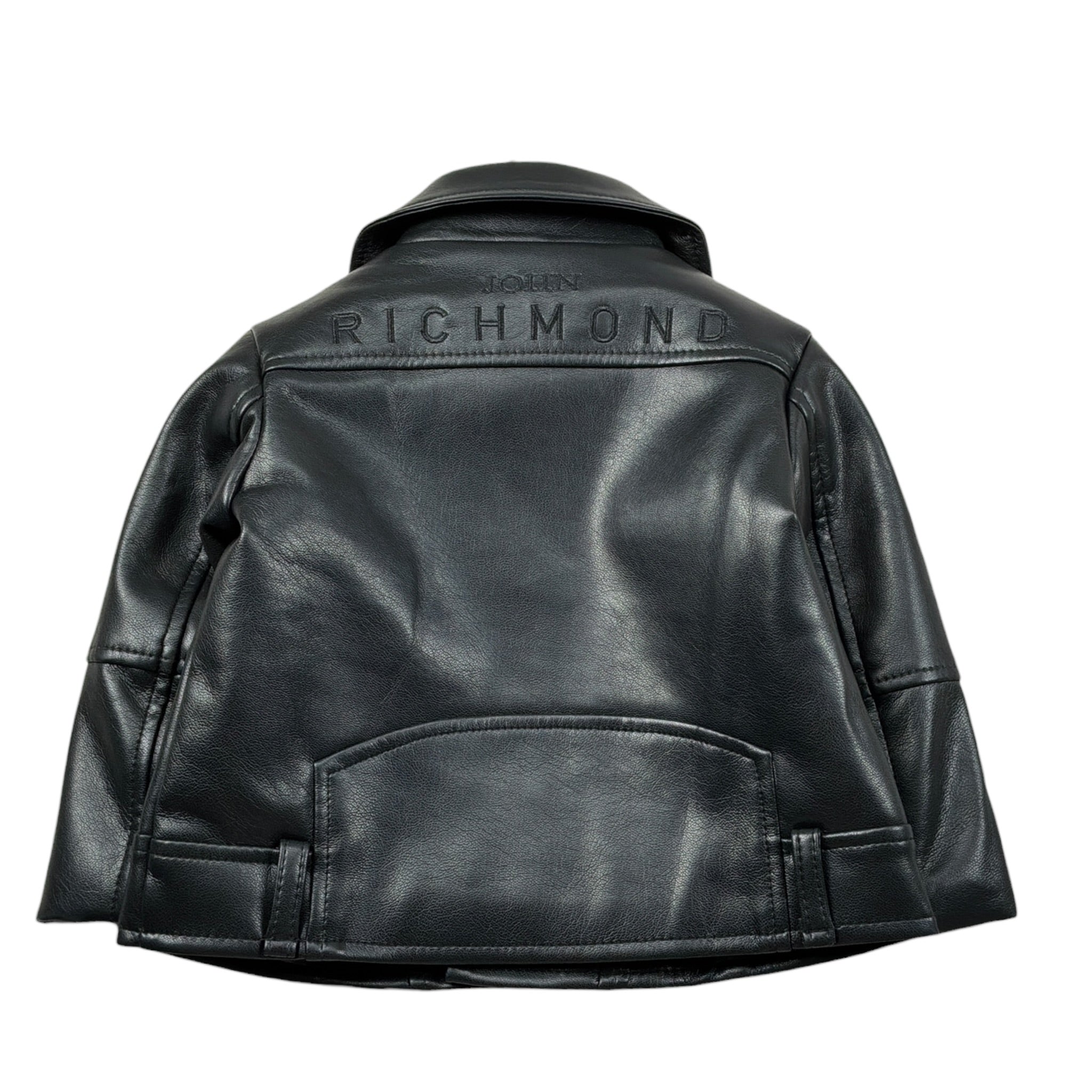 John Richmond Giubbino Modello Chiodo Ecopelle tinta unita Nero per Neonata RIA26123GB NERO JOHN RICHMOND 