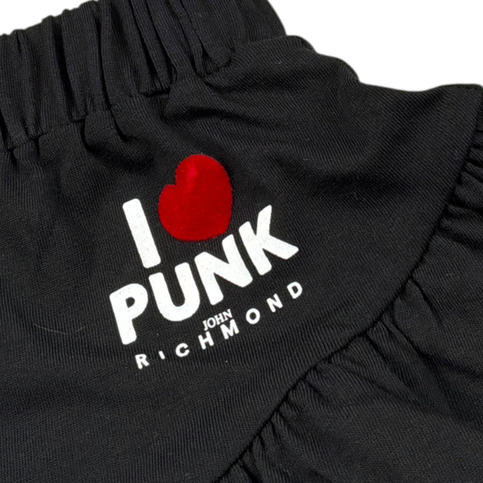 John Richmond Completo 2Pz Shirt-Gonna tinta unita con Logo Nero per Neonata RIA26134CJ NERO JOHN RICHMOND 