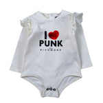 John Richmond Body tinta unita con Stampa Bianco per Neonata RIA26139BD BIANCO JOHN RICHMOND 
