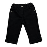 John Richmond Pantalone tinta unita con Elastico In Vita Nero per Neonata RIA26141JE NERO JOHN RICHMOND 