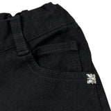 John Richmond Pantalone tinta unita con Elastico In Vita Nero per Neonata RIA26141JE NERO JOHN RICHMOND 