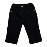 John Richmond Pantalone tinta unita con Elastico In Vita Nero per Neonata RIA26141JE NERO JOHN RICHMOND 