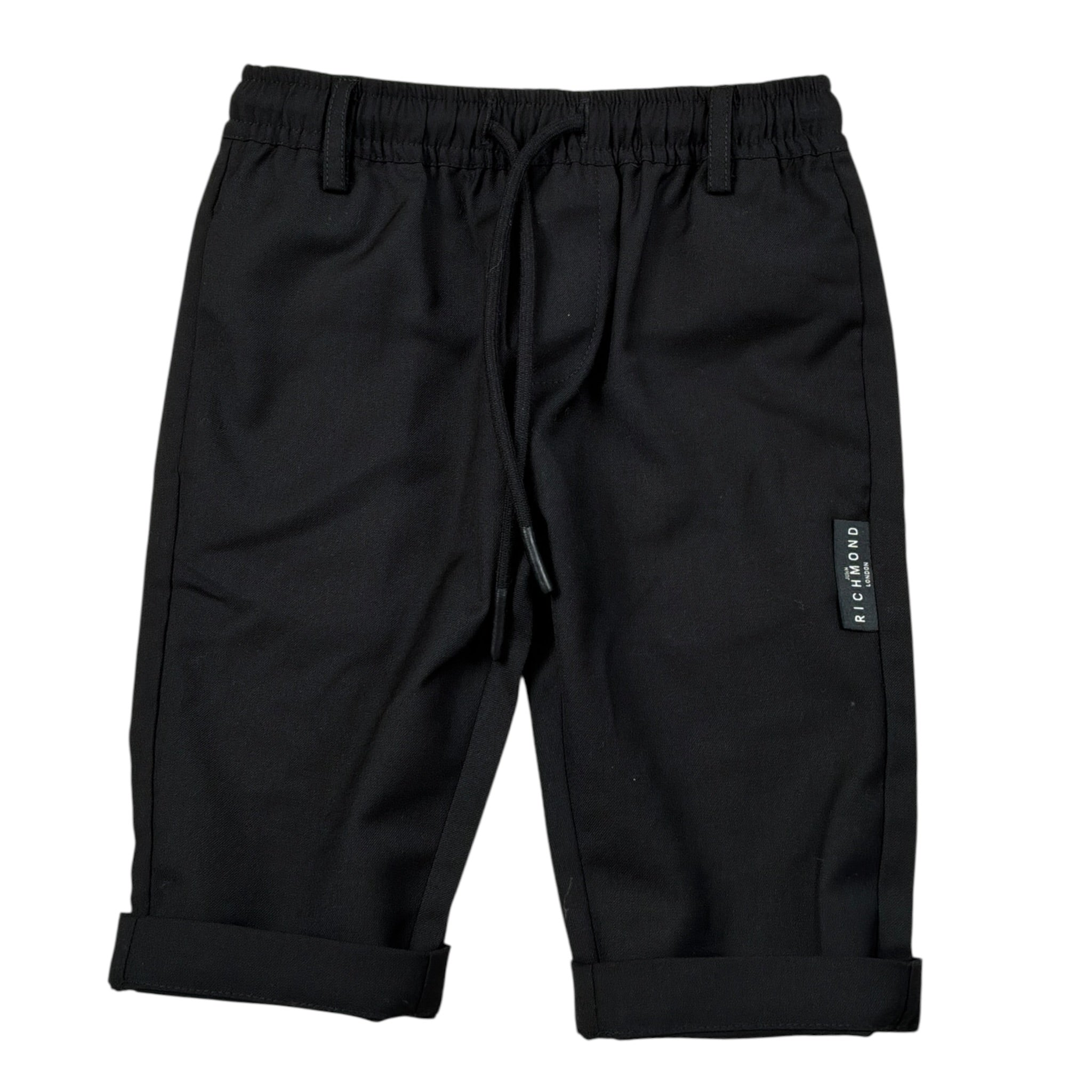 John Richmond Pantalone tinta unita con Elastico In Vita Nero per Neonato RIA26148PA NERO JOHN RICHMOND 