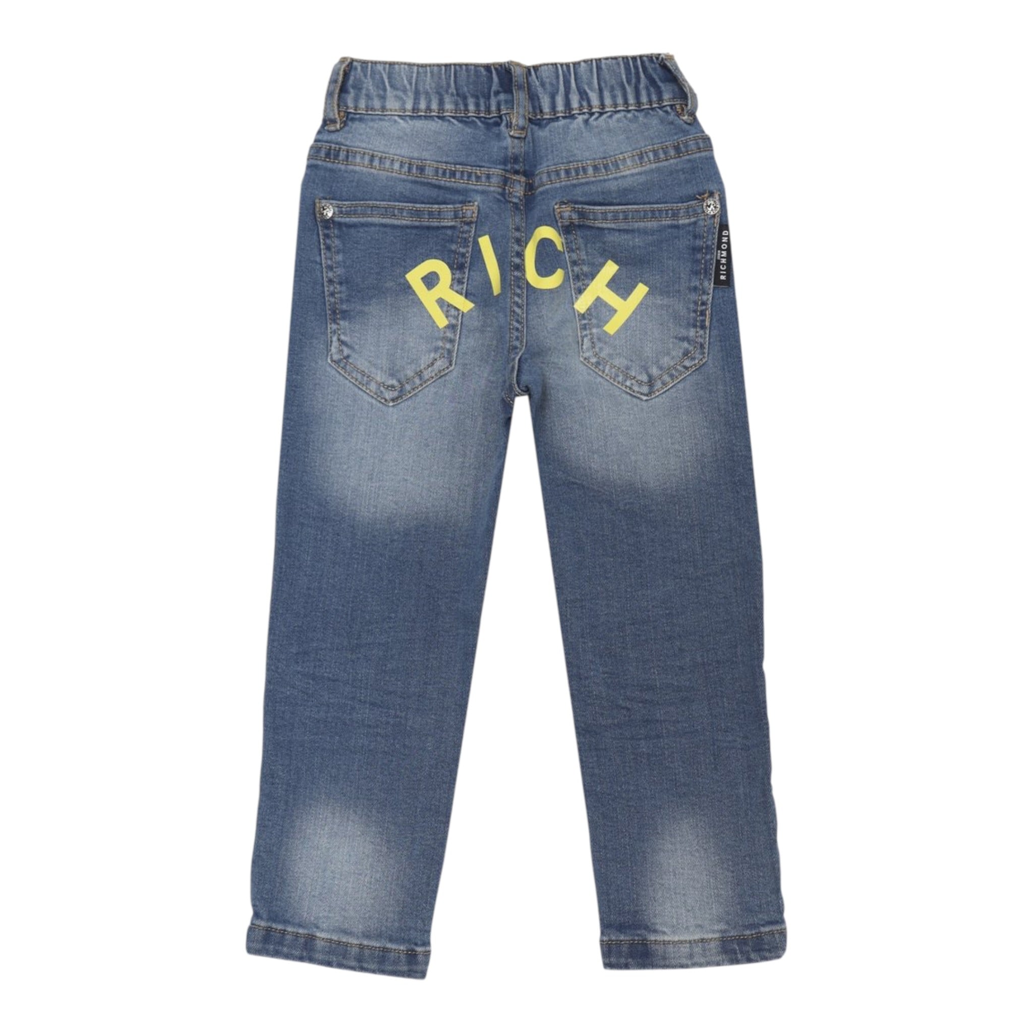 John Richmond Jeans tinta unita con Elastico In Vita Azzuurro per Neonato RIP25065JE AZZURRO JOHN RICHMOND 