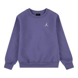 Jordan Felpa Chiusa Girocollo tinta unita con Logo Lilla per Bambina 45F122 LILLA JORDAN 