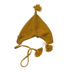Jose' Varon Cappello tinta unita con Pon Pon Senape per Neonata 0136142 SENAPE JOSE' VARON 