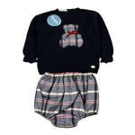 Juliana Completo 2 Pezzi Maglia-Culotte Blu per Neonato 25594 BLU JULIANA 