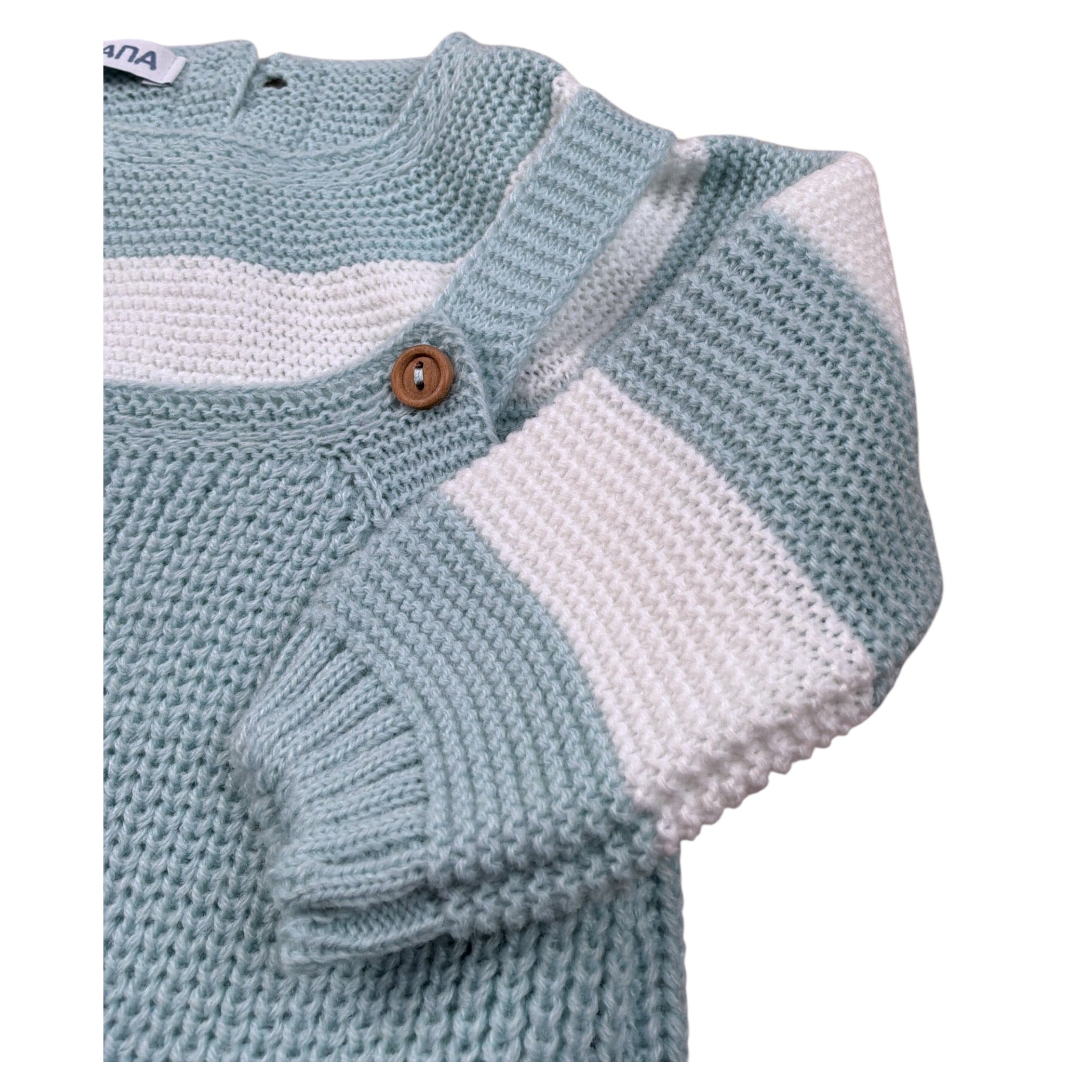 Juliana Completo 2 Pezzi Salopette-Maglia Verde Acqua per Neonato 25606 VERDE ACQUA JULIANA 