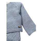 Juliana Completo 3 Cardigan-Camicia-Pagliaccetto Azzurro per Neonato 25608 AZZURRO JULIANA 