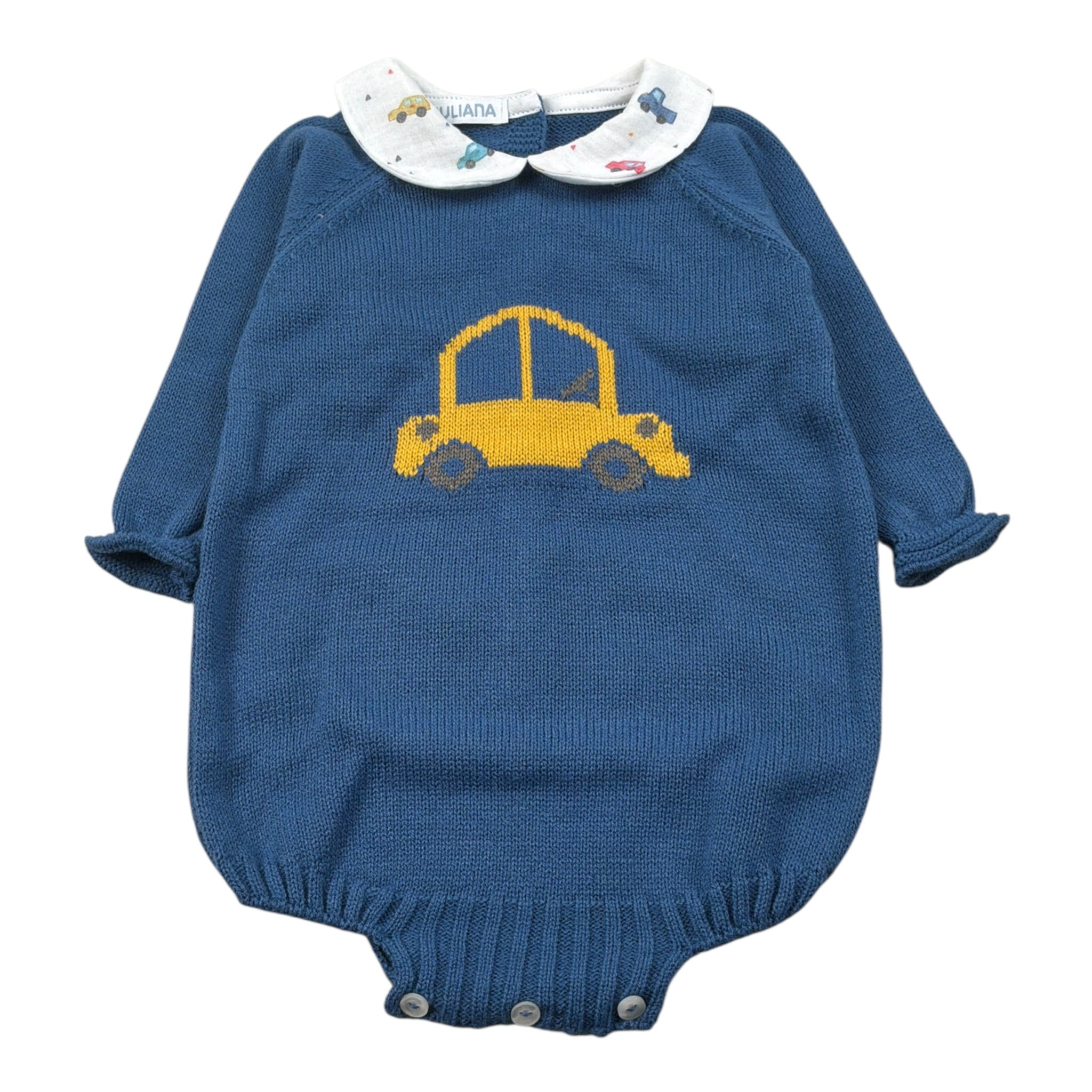 Juliana Pagliaccetto Manica Lunga Tint Unita Blu per Neonato 25624 BLU JULIANA 