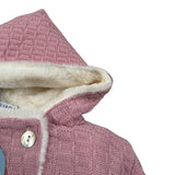 Juliana Cappotto tinta unita con Capuccio Rosa per Bambina 25703J ROSA JULIANA 