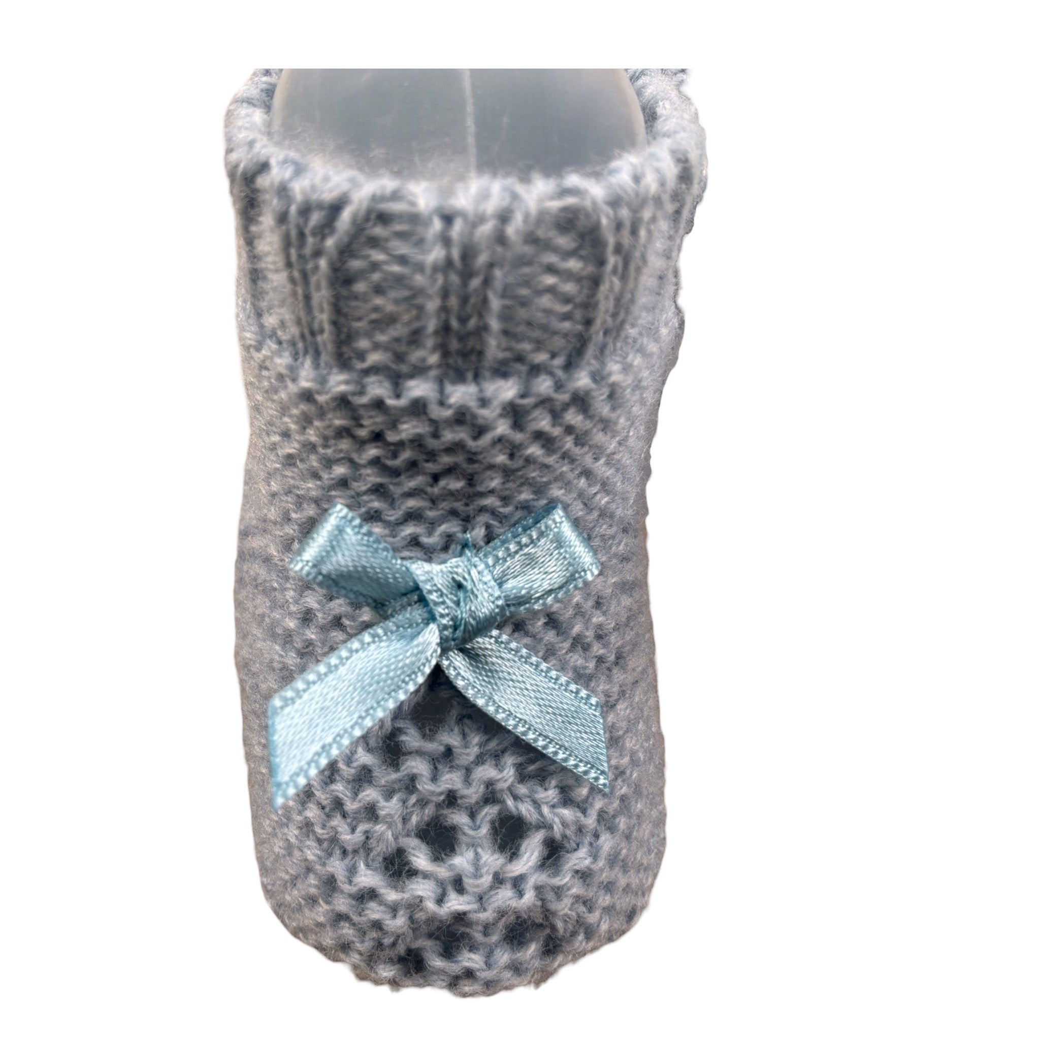 Juliana Babbucce tinta unita Azzurro per Neonato 517 AZZURRO JULIANA 