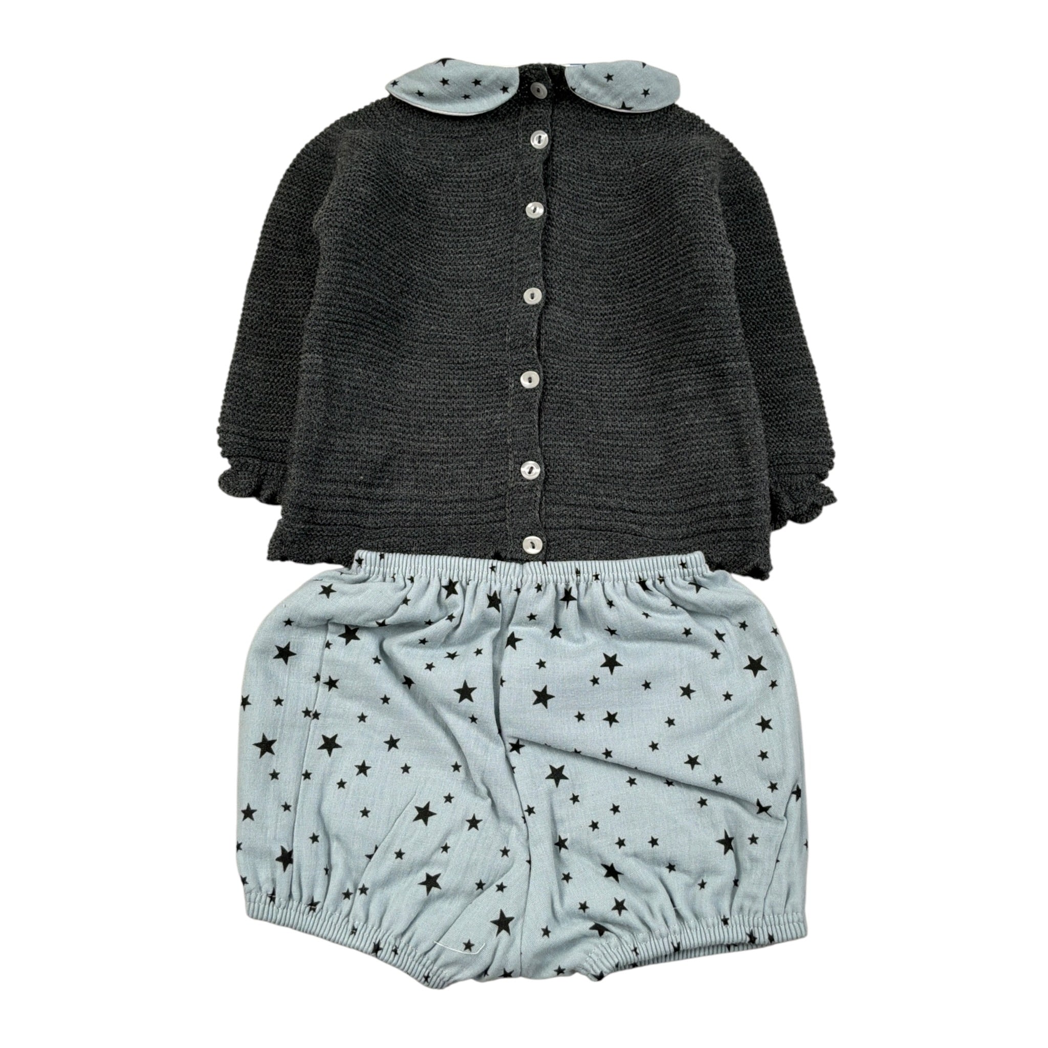 Juliana Completo 2 Pezzi Maglia-Culotte Grigio per Neonata J8102 GRIGIO JULIANA 