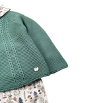 Juliana Completo 3 Pezzi Cardigan-Camicia-Culotte Verde per Neonato J8185 VERDE JULIANA 