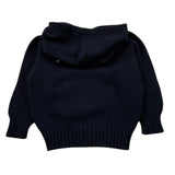 Jurta Maglia con Zip E Cappuccio tinta unita Blu per Neonato KI5K BLU JURTA 