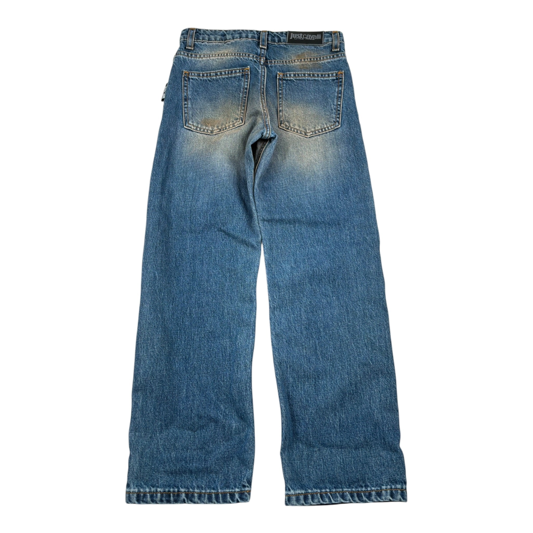 Just Cavalli Jeans tinta unita con Giroita Regolabile Blu per Bambina JBA26025JE BLU JUST CAVALLI 
