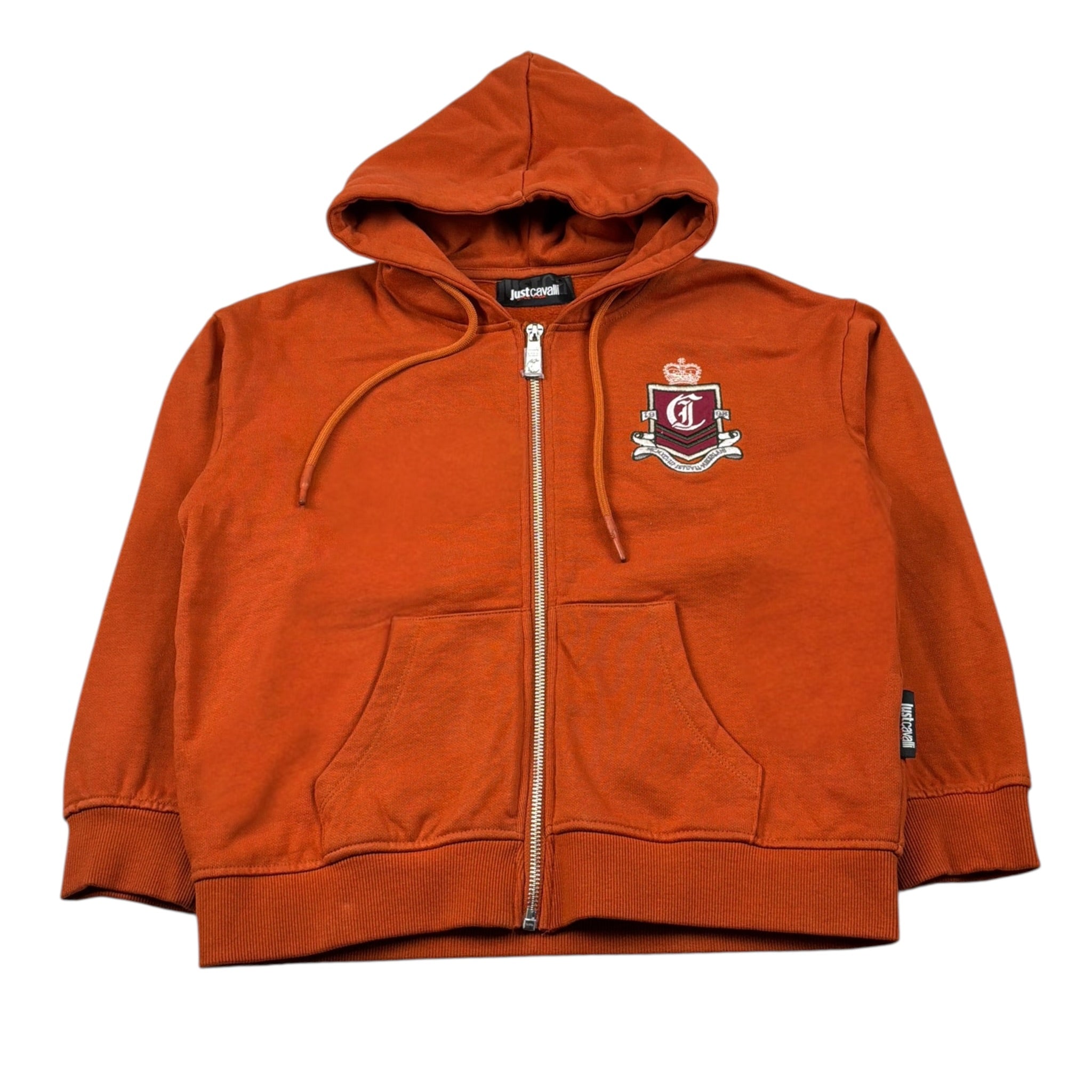 Just Cavalli Felpa con Zip E Cappuccio tinta unita Arancione per Bambino JBA26050FE ARANCIONE JUST CAVALLI 