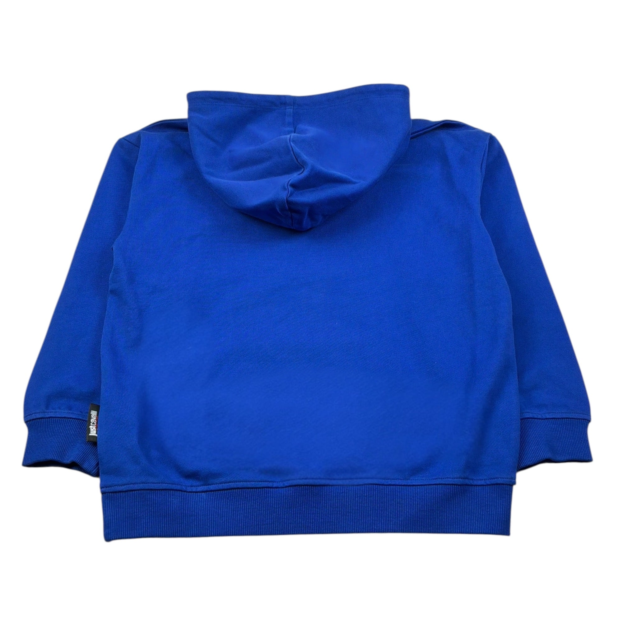 Just Cavalli Felpa Chiusa con Cappuccio tinta unita Blu per Bambino JBA26057FE BLU JUST CAVALLI 