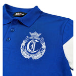 Just Cavalli Polo Mezza Manica tinta unita con Logo Cobalto per Bambino JBA26059PO COBALTO JUST CAVALLI 