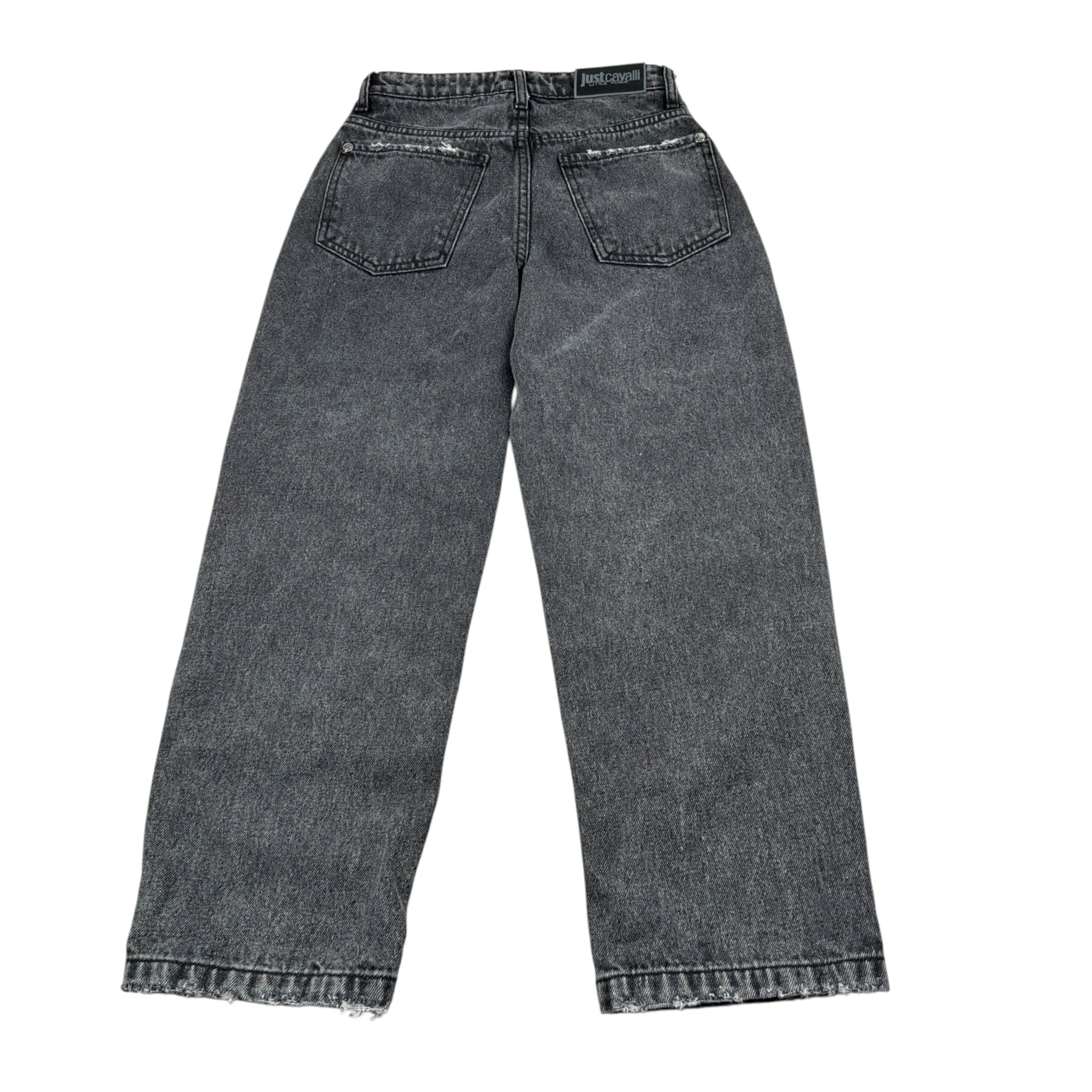 Just Cavalli Jeans tinta unita con Girovita Regolabile Nero per Bambino JBA26078JE NERO JUST CAVALLI 