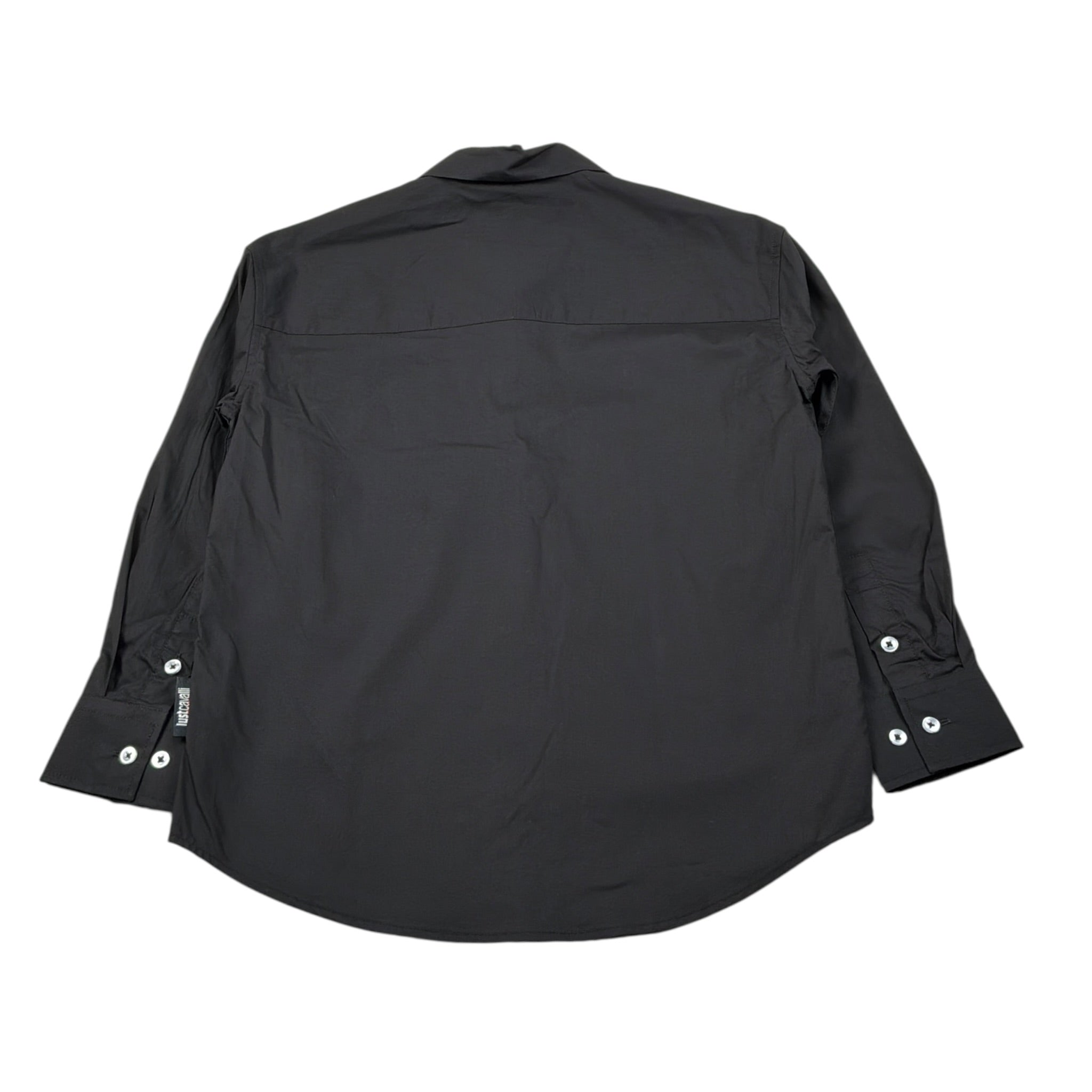 Just Cavalli Camicia Manica Lunga tinta unita Nero per Bambino JBA26094CA NERO JUST CAVALLI 
