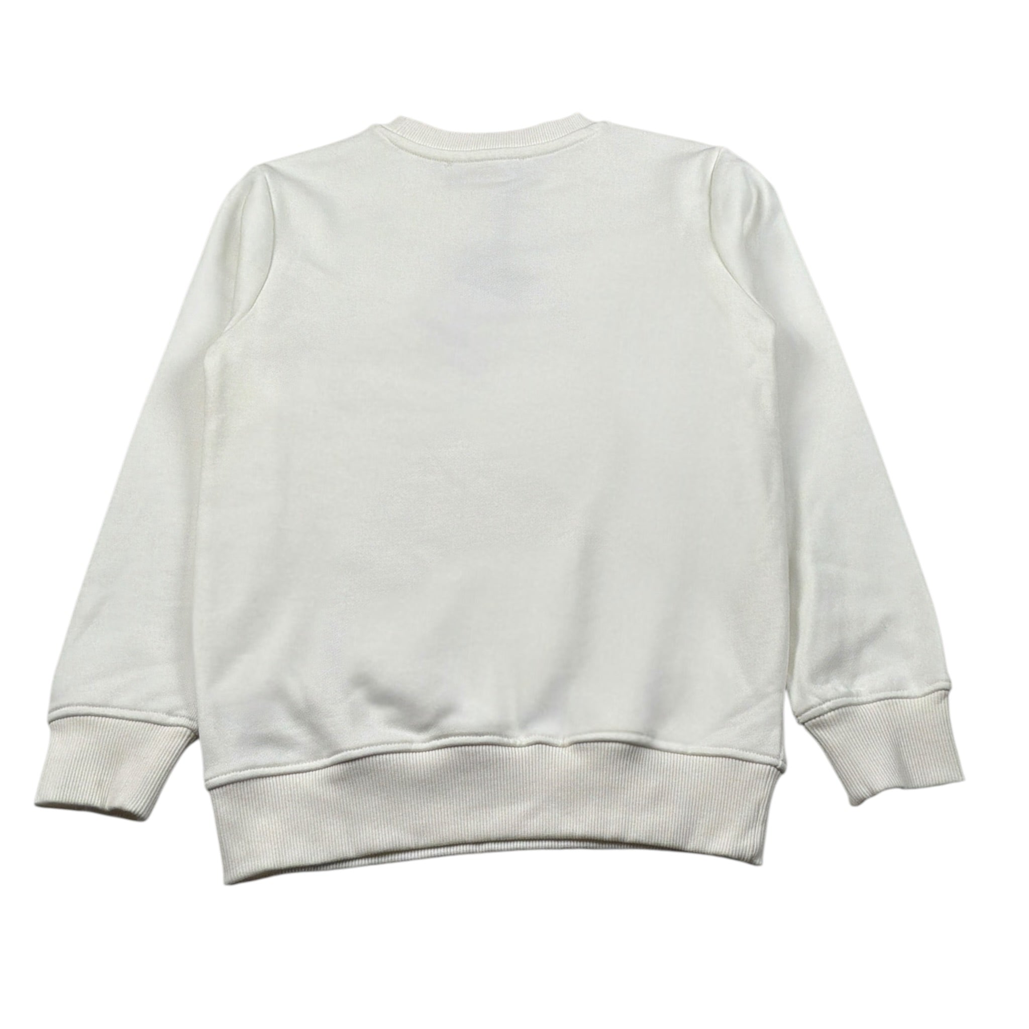 Just Cavalli Felpa Chiusa Girocollo tinta unita con Stampa Panna per Bambina JBA26158FE PANNA JUST CAVALLI 