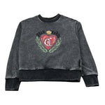 Just Cavalli Felpa Chiusa Girocollo tinta unita con Stampa Grigio per Bambino JGA26029FE GRIGIO JUST CAVALLI 