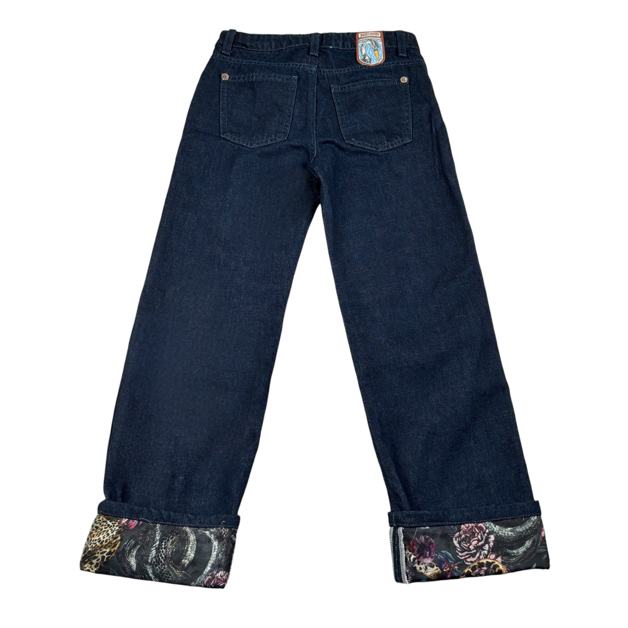 Just Cavalli Jeans tinta unita Modello Palazzo Blu per Bambina JGA26032JE BLU JUST CAVALLI 