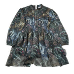 Just Cavalli Abito Manica Lunga Stampa Fantaisa Nero per Bambina JGA26033VE NERO JUST CAVALLI 
