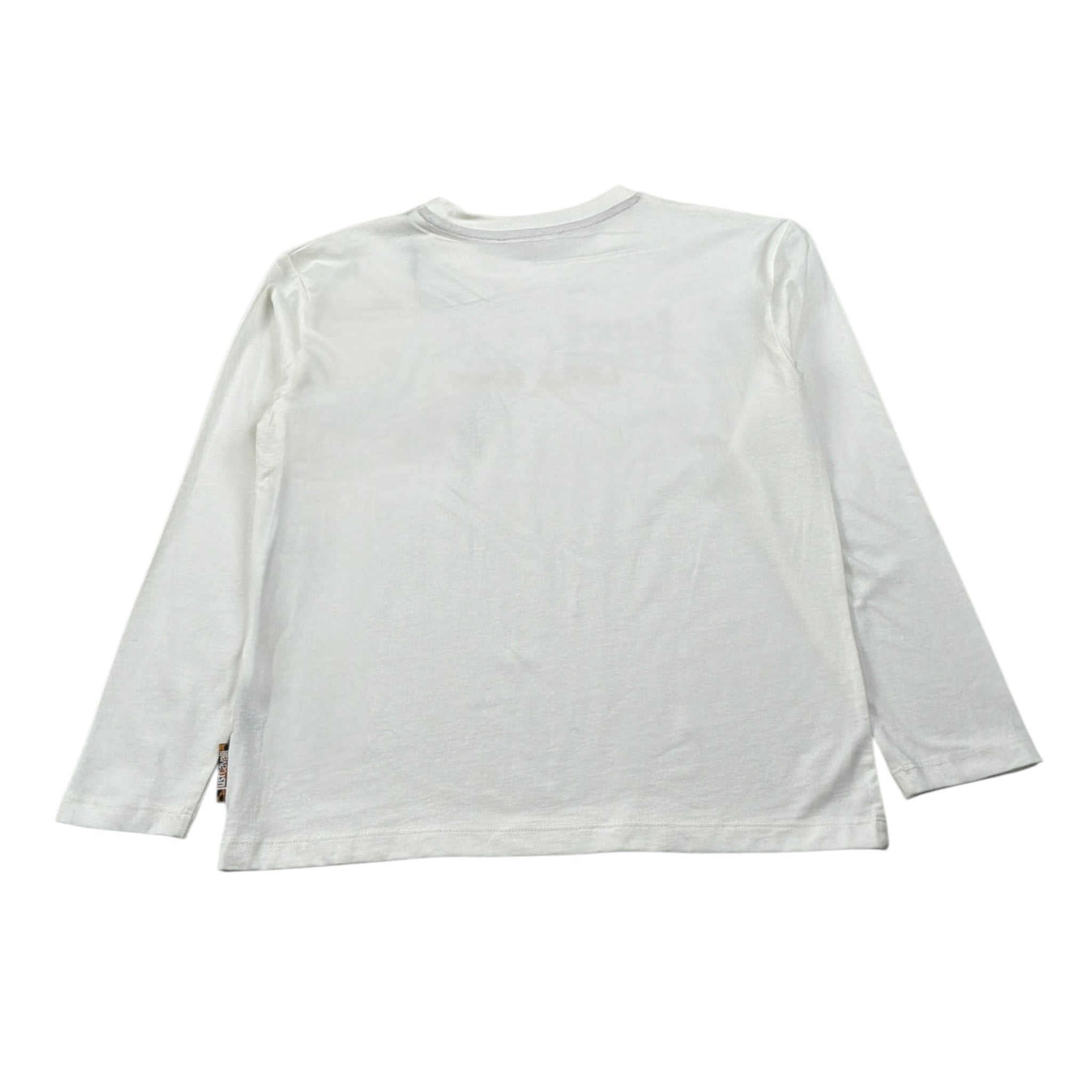 Just Cavalli Shirt Girocollo tinta unita con Logo Bianco per Bambina JGA26038TS BIANCO JUST CAVALLI 