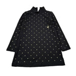 Just Cavalli Abito Manica Lunga tinta unita con Brillantini Nero per Bambina JGA26129VE NERO JUST CAVALLI 