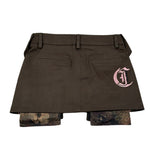 Just Cavalli Gonna tinta unita con Tasconi Marrone per Bambina JGA26133GO MARRONE JUST CAVALLI 