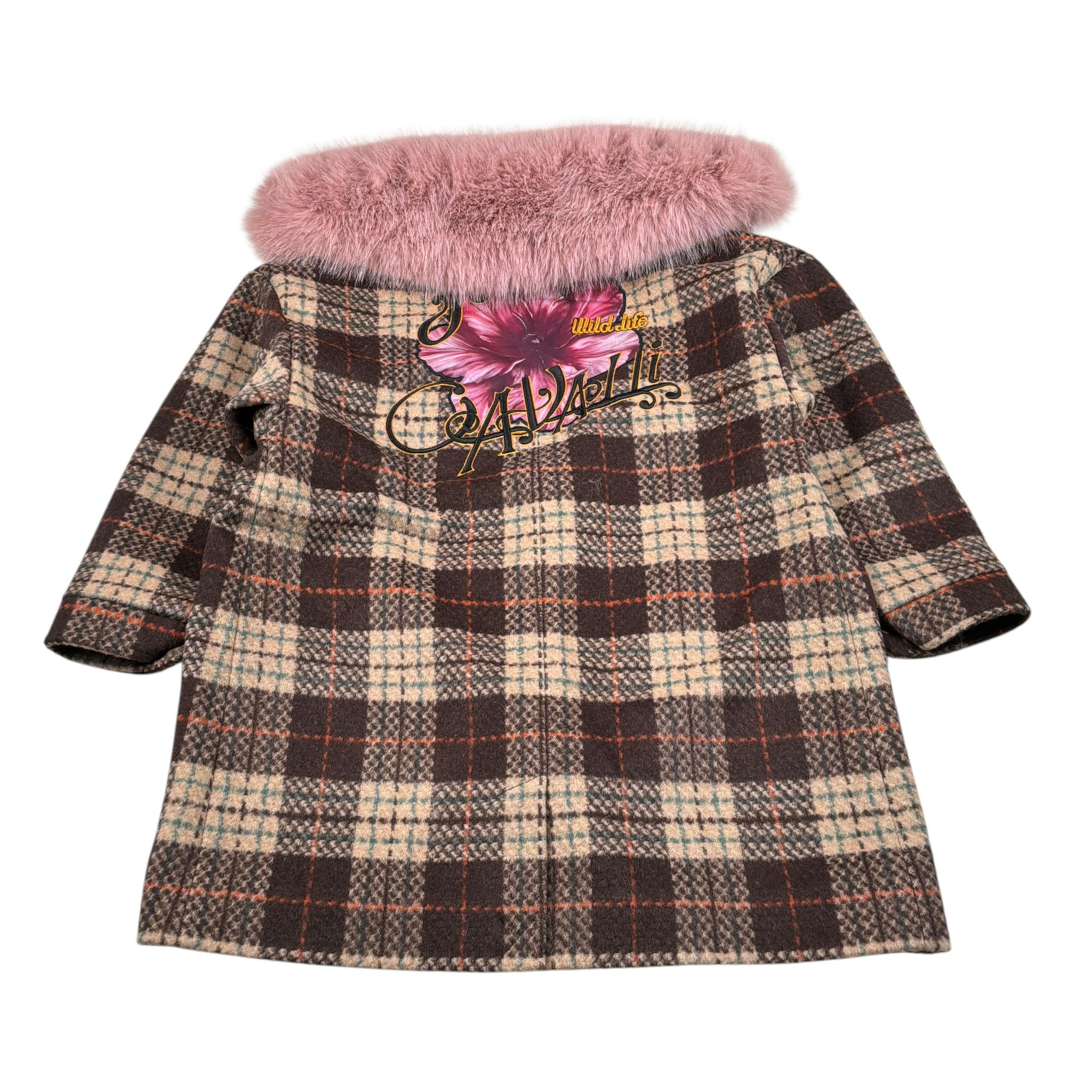 Just Cavalli Cappotto Stampa Fantaisa con Colletto Marrone per Bambina JGA26142CP MARRONE JUST CAVALLI 