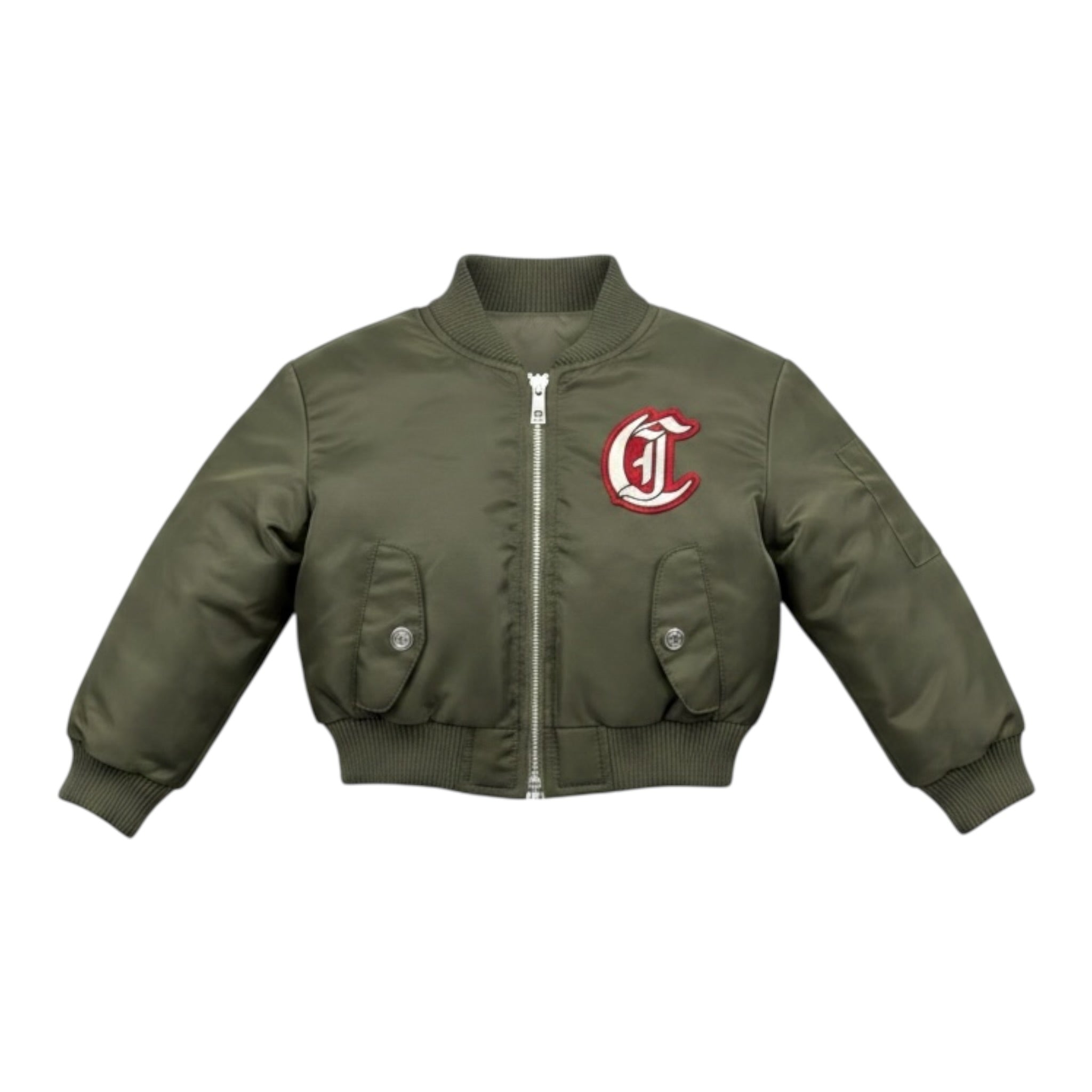 Just Cavalli Giubbino tinta unita con Zip Verde per Neonato JIA26009GB VERDE JUST CAVALLI 
