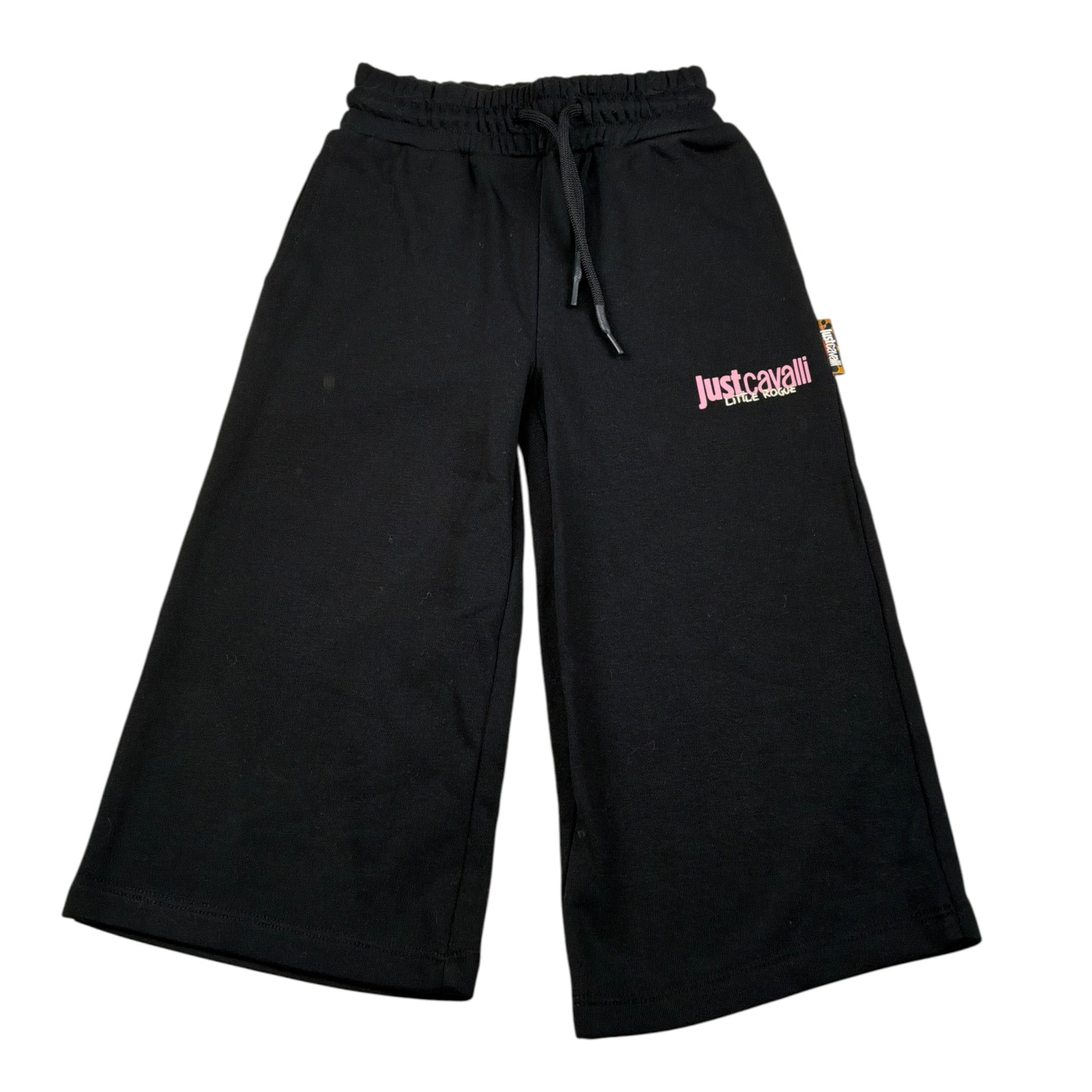Just Cavalli Pantalone tinta unita Modello Palazzo Nero per Neonata JIA26017PA NERO JUST CAVALLI 