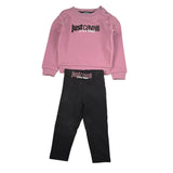 Just Cavalli Completo 2Pz Felpa-Leggins Bicolore Rosa per Neonata JIA26021CF ROSA JUST CAVALLI 