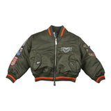Just Cavalli Giubbino tinta unita con Zip E Profili In Contrasto Verde per Neonato JIA26026GB VERDE JUST CAVALLI 