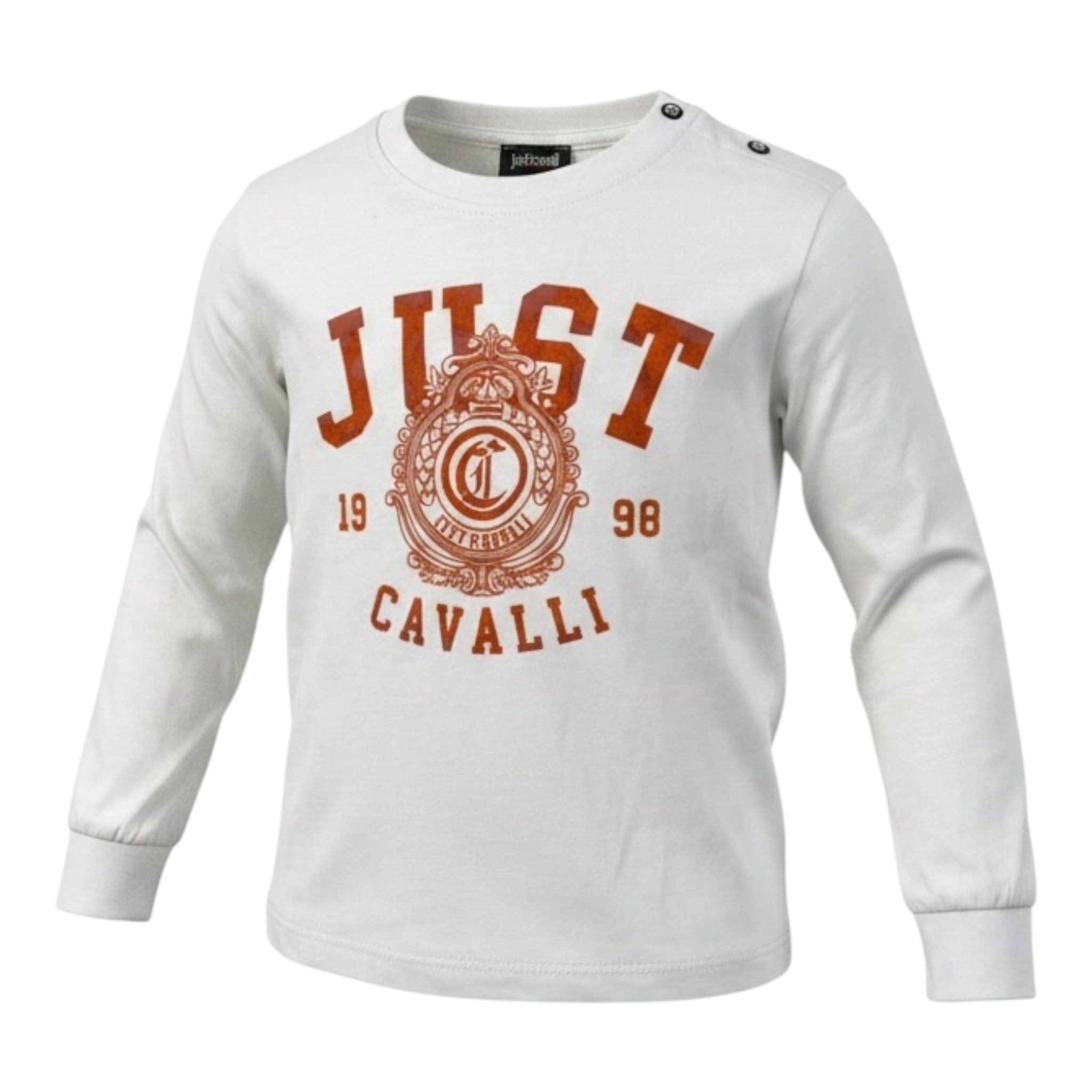 Just Cavalli Shirt tinta unita con Stampa Bianco per Neonato JIA26029TS BIANCO JUST CAVALLI 