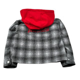 Just Cavalli Cappotto tinta unita con Cappuccio In Contrasto Grigio per Neonato JIA26041CA GRIGIO JUST CAVALLI 