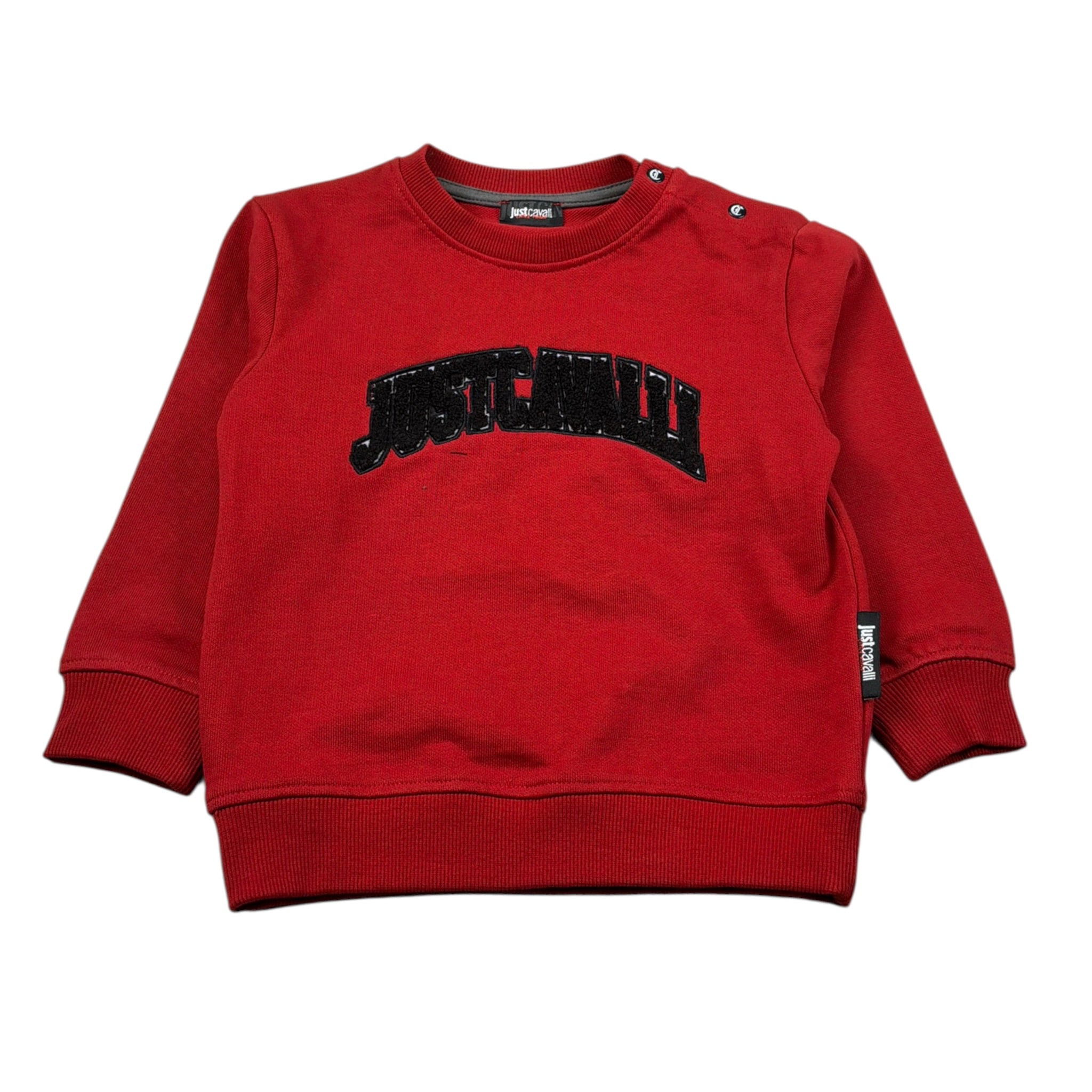 Just Cavalli Felpa Chiusa Girocollo tinta unita Rosso per Neonato JIA26051FE ROSSO JUST CAVALLI 