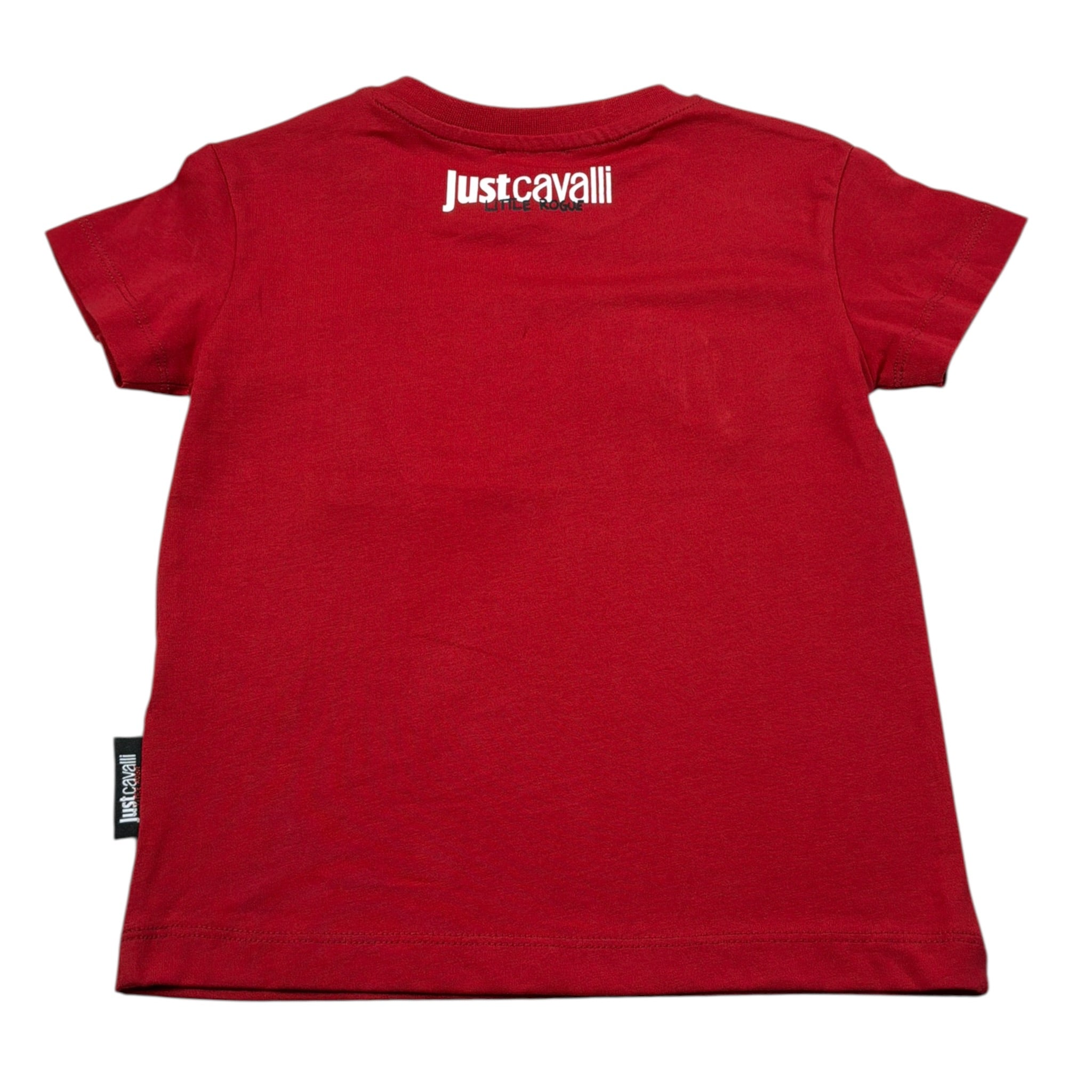 Just Cavalli T-Shirt Girocollo tinta unita con Ricami Rosso per Neonato JIA26053TSS ROSSO JUST CAVALLI 
