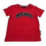 Just Cavalli T-Shirt Girocollo tinta unita con Ricami Rosso per Neonato JIA26053TSS ROSSO JUST CAVALLI 