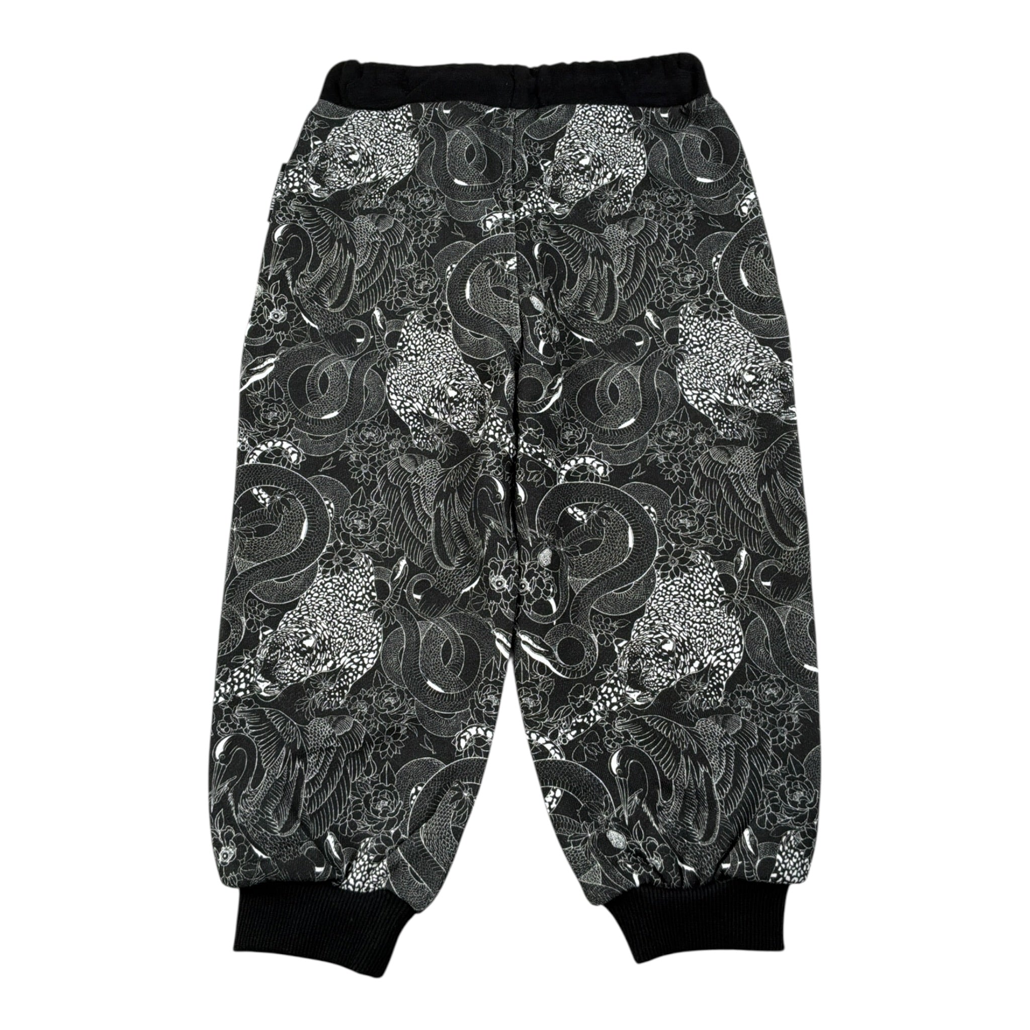 Just Cavalli Pantalone tinta unita con Fantasia Nero per Neonato JIA26056PA NERO JUST CAVALLI 