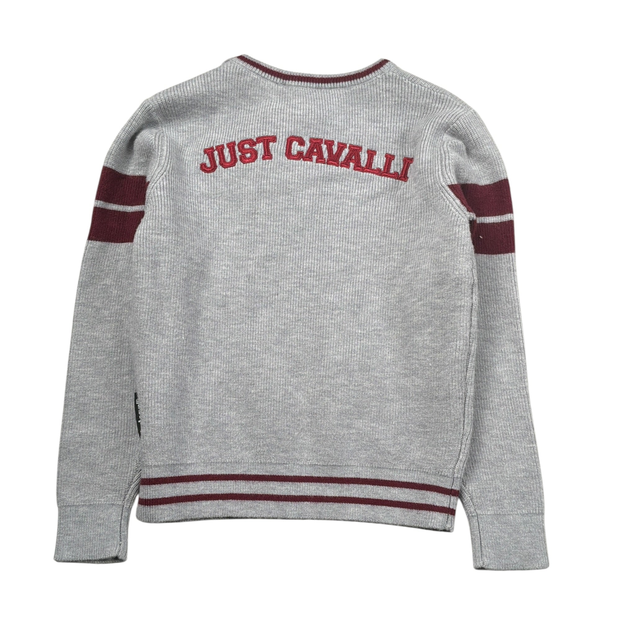 Just Cavalli Maglia tinta unita con Stampa Grigio per Neonato JIA26057MA GRIGIO JUST CAVALLI 