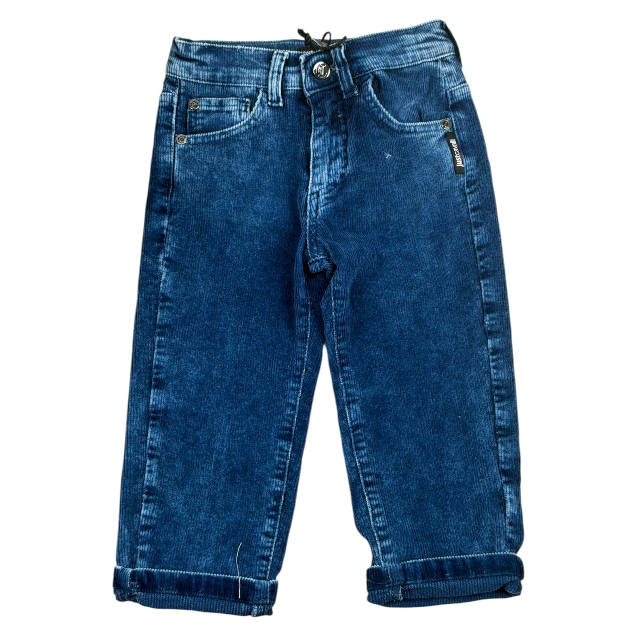 Just Cavalli Jeans tinta unita con Girovita Regolabile Blu per Neonato JIA26063JE BLU JUST CAVALLI 