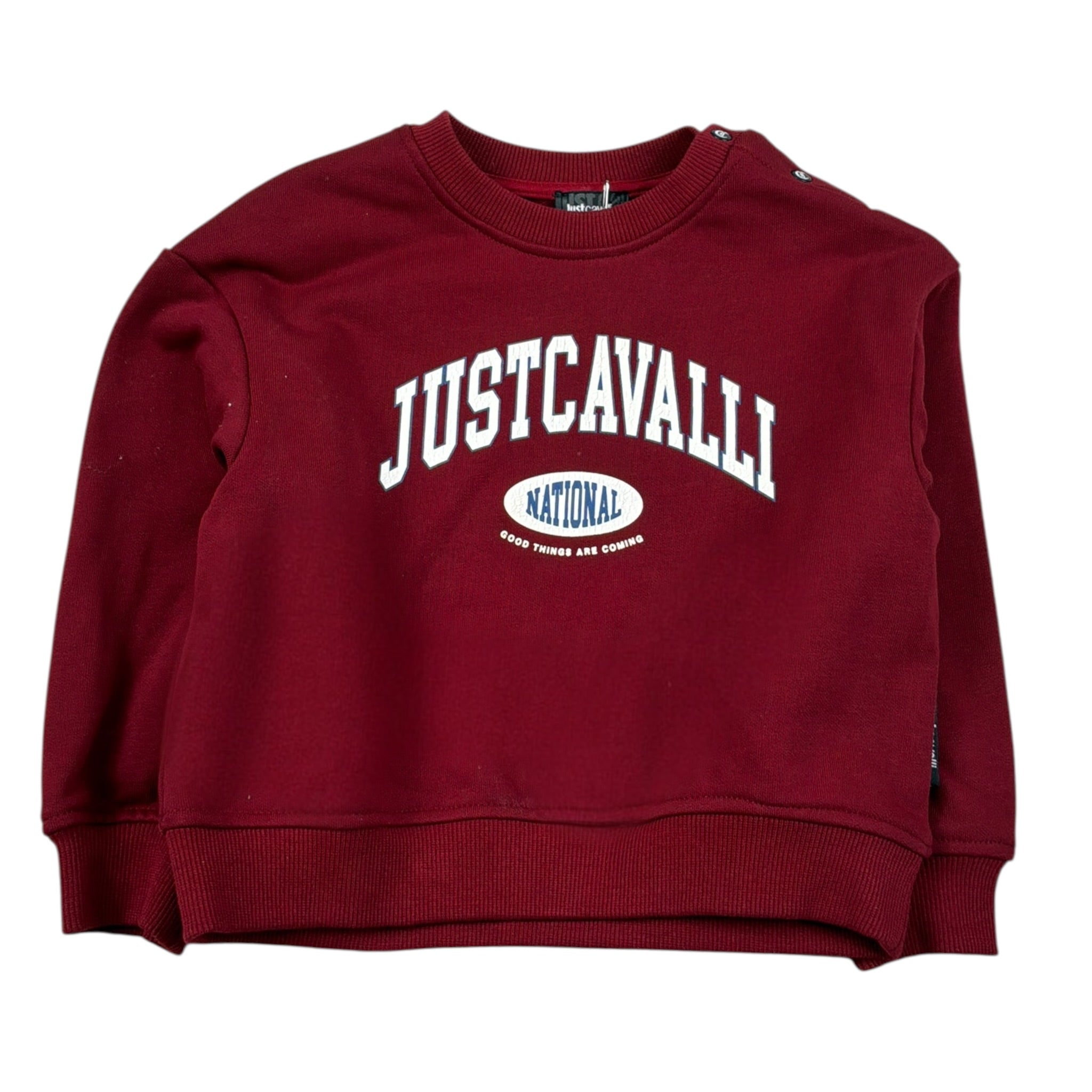 Just Cavalli Felpa tinta unita con Stampa Bordeaux per Neonato JIA26067FE BORDEAUX JUST CAVALLI 