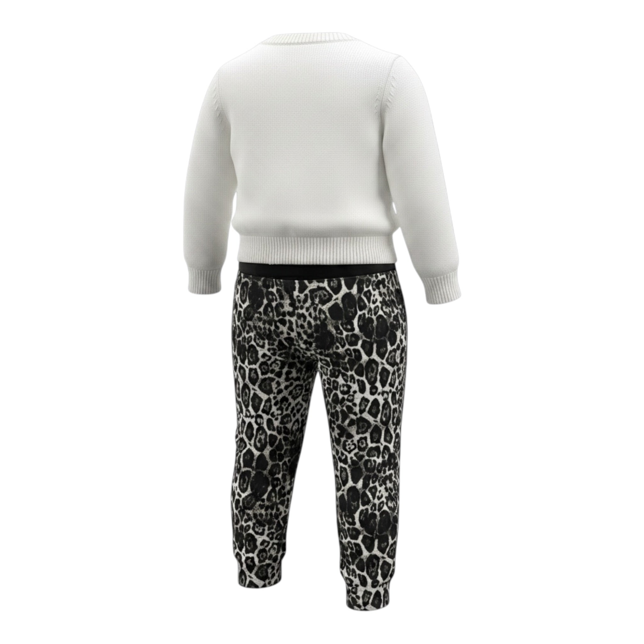 Just Cavalli Completo 2Pz Maglia-Leggins Bicolore Bianco per Neonata JIA26079CJ BIANCO JUST CAVALLI 
