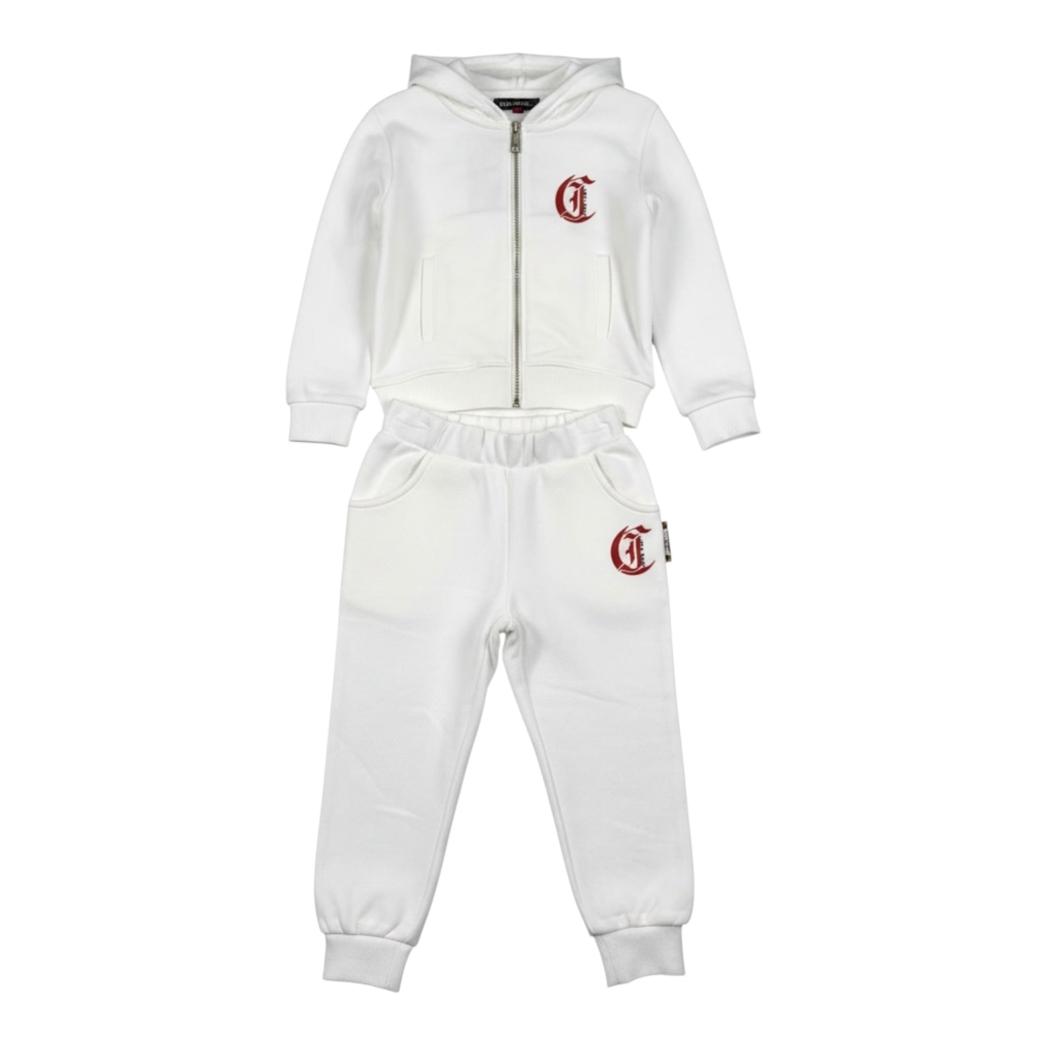 Just Cavalli Completo 2Pz Felpa-Pantalone Bianco per Neonato JIA26090CF BIANCO JUST CAVALLI 