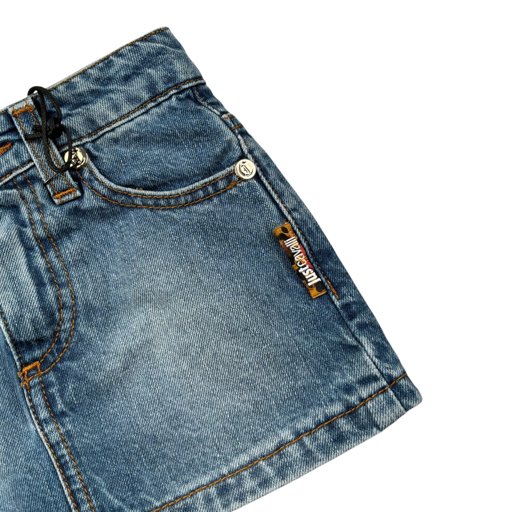 Just Cavalli Gonna In Denim tinta unita Azzurro per Neonata JIA26095GO AZZURRO JUST CAVALLI 