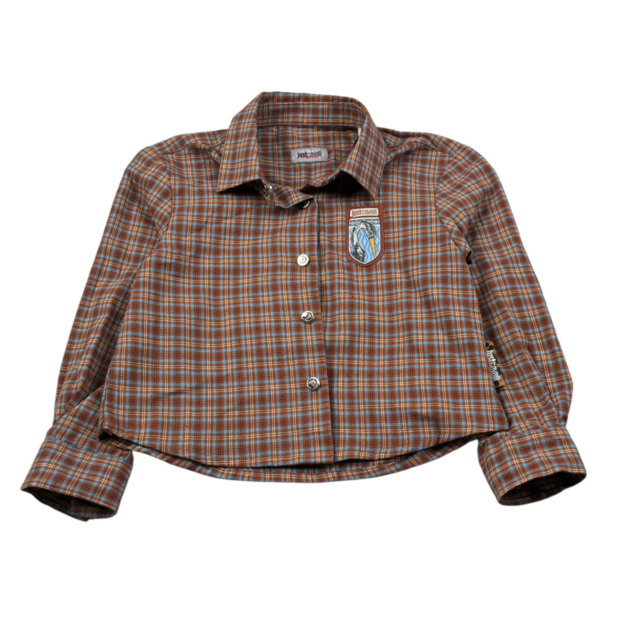 Just Cavalli Camicia Manica Lunga Stampa Fantasia Arancione per Neonata JIA26114CA ARANCIONE JUST CAVALLI 